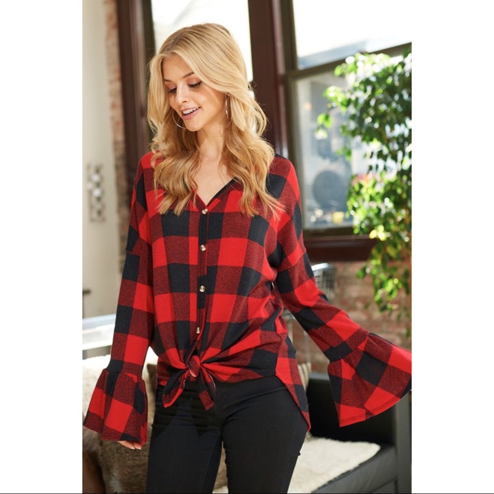 🌺🆕5⭐️Best Seller Ruffle Sleeve Top - Picture 3 of 7